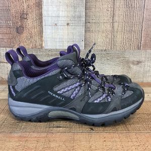 Merrell Siren Sport Black Perfect Plum Purple Hiking Shoes Womens 6.5 Athletic